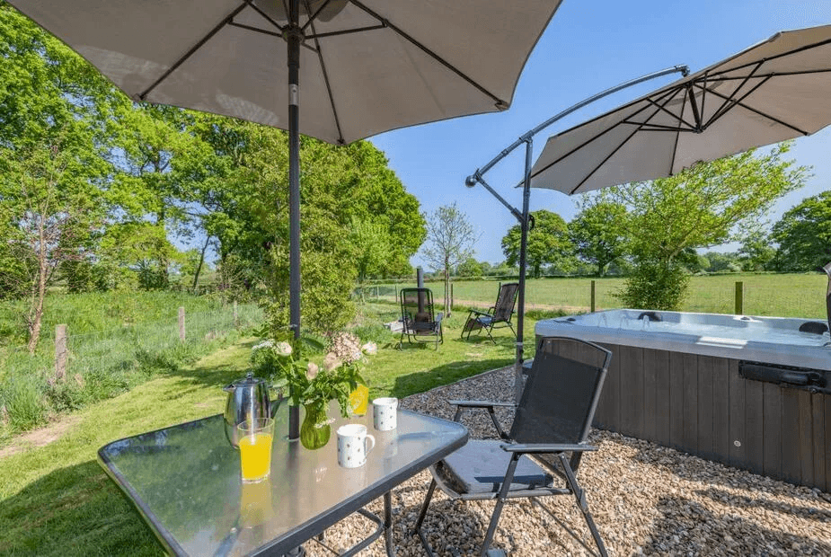 Cosy interior at 1 Bed Lodge in Biddenden