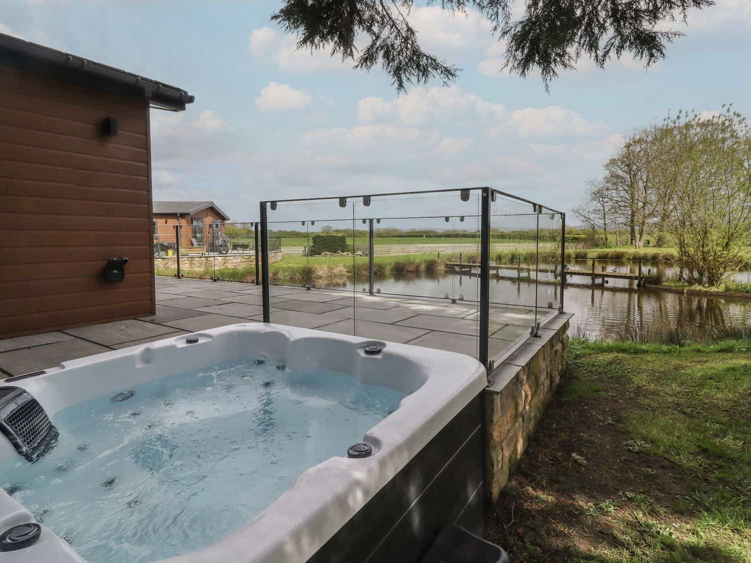 Private hot tub area with scenic views at Ruperts Retreat