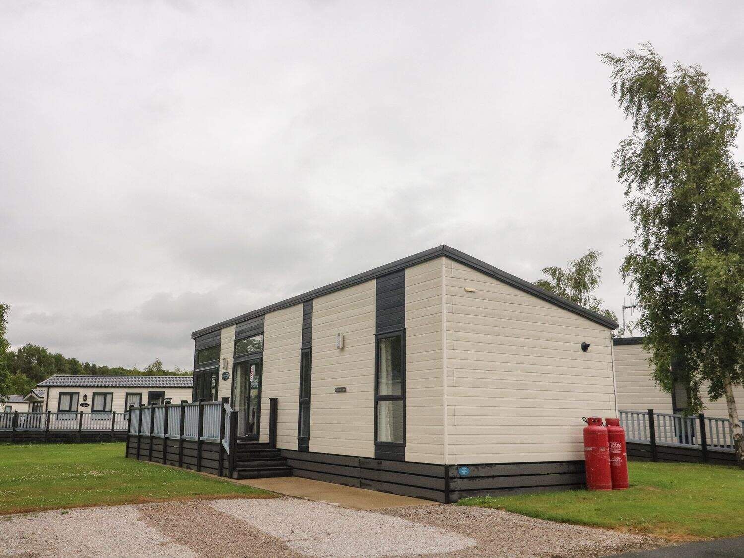 Waterside Lodge exterior overlooking the lake