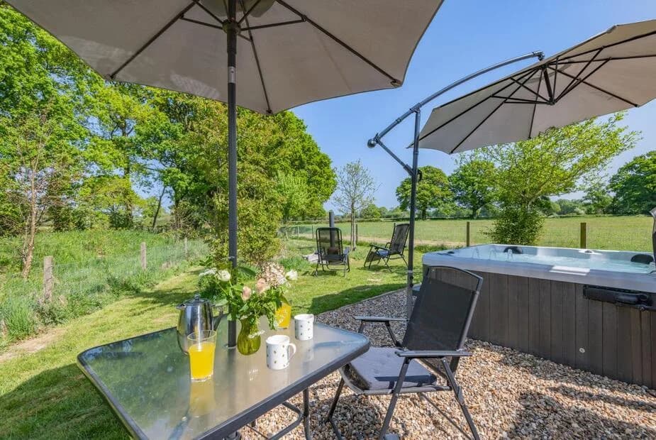 Cosy interior at 1 Bed Lodge in Biddenden