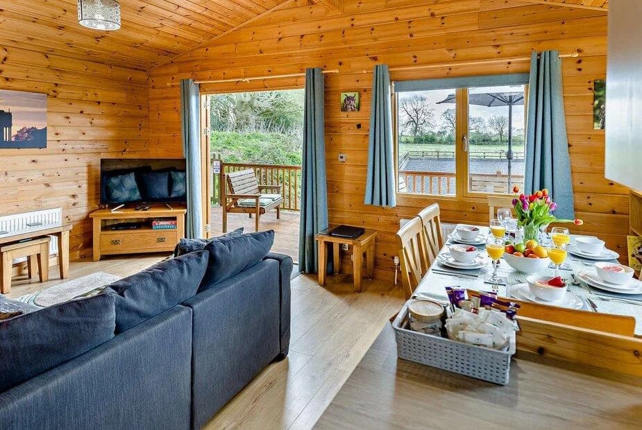 Cosy interior at 3 Bed Lodge in Lenham