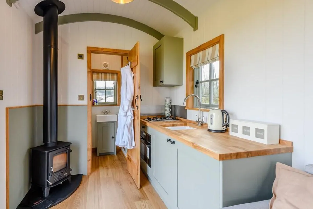 Perfectly formed living space at Shepherds Hut Retreat